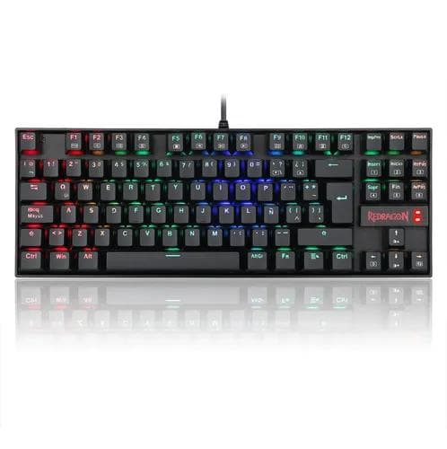 Teclado Gamer Redragon Kumara K552 RGB Idioma Español QWERTY - Outemu Red